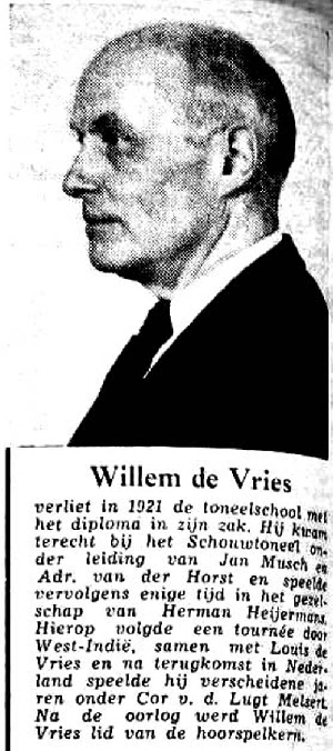  - Willem de Vries